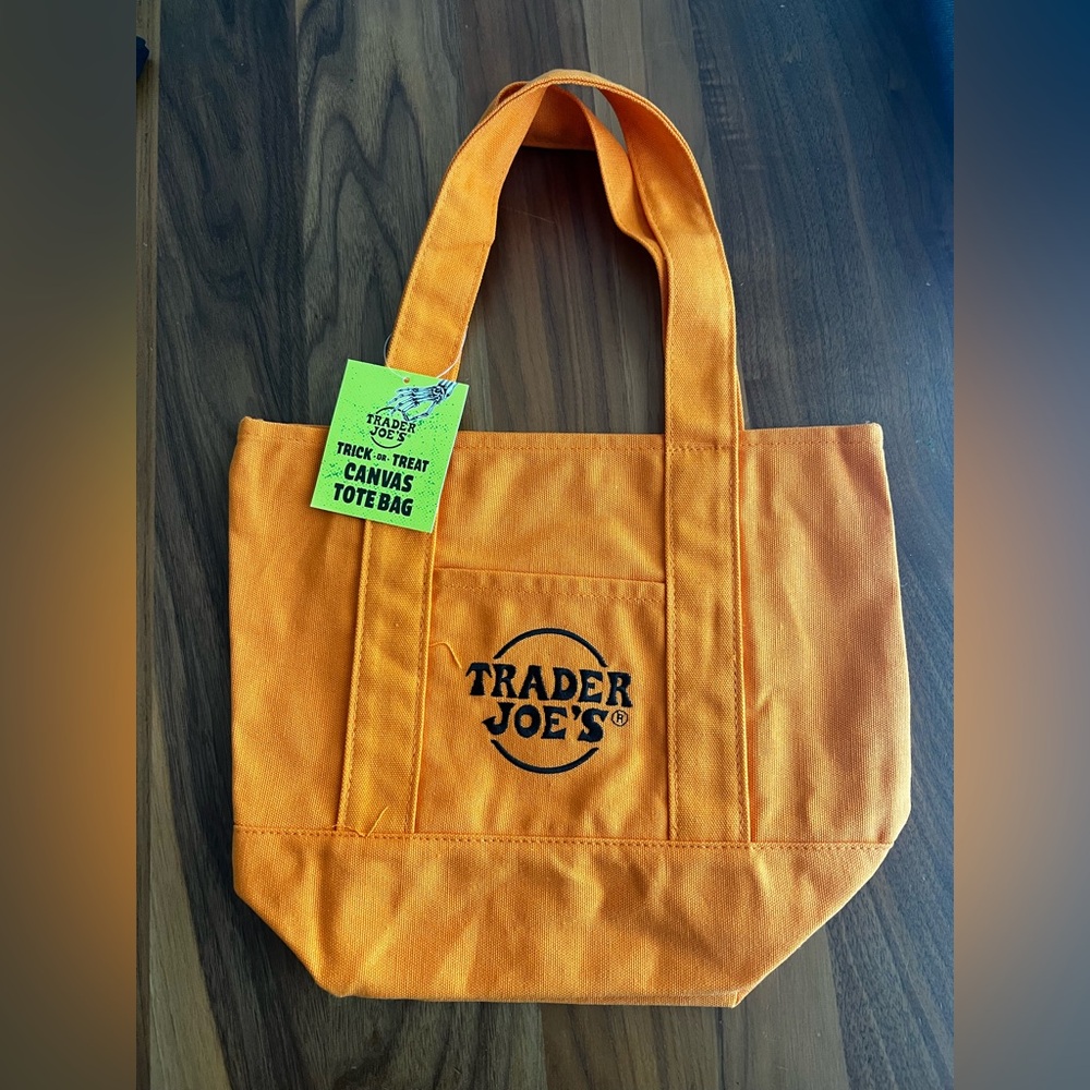 Trader Joe's Orange Mini Tote Bag
